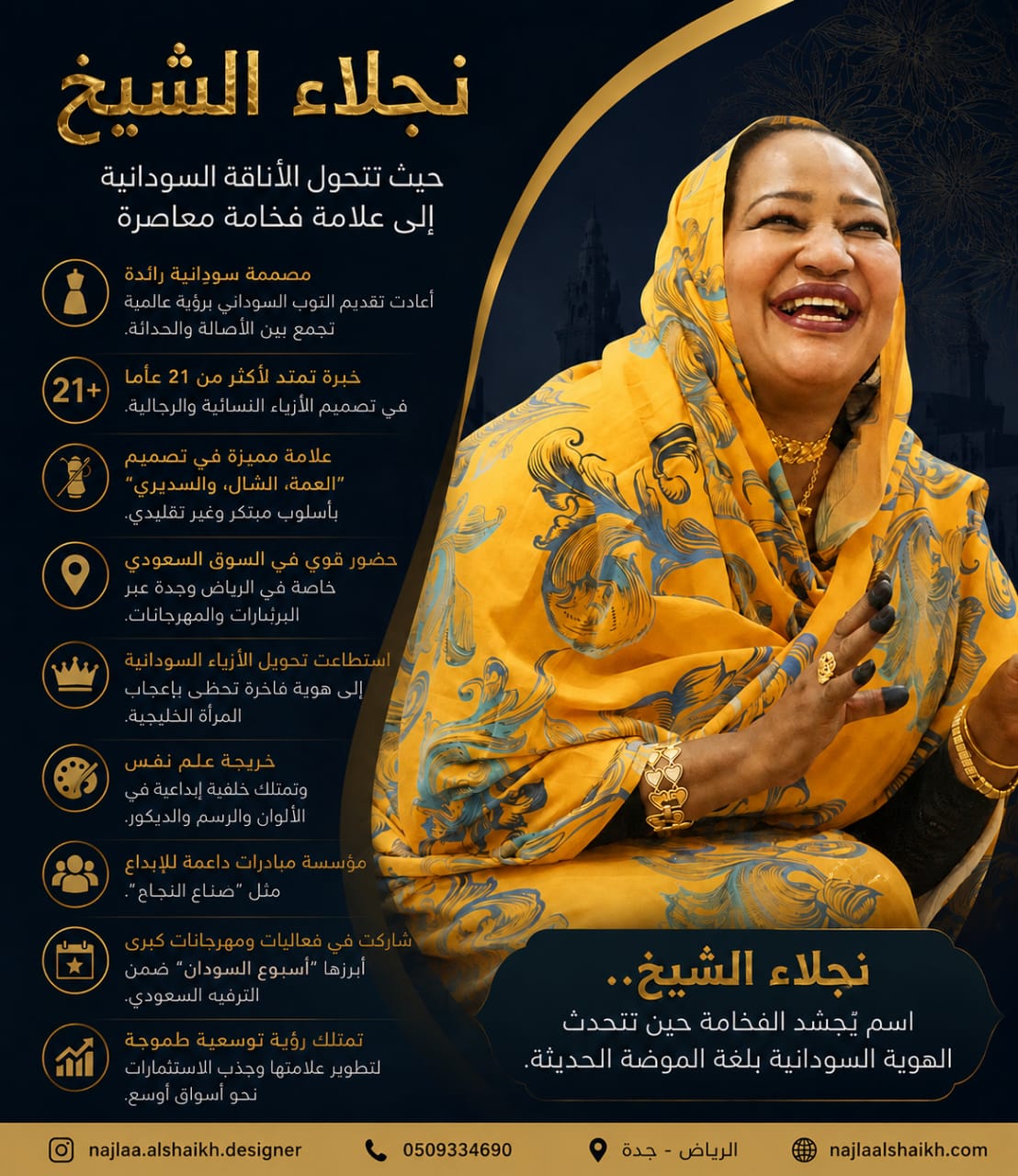 نجلاء الشيخ…من رماد الحرب إلى منصات الأناقة